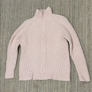 Pink Cable Knit Women's Sweater